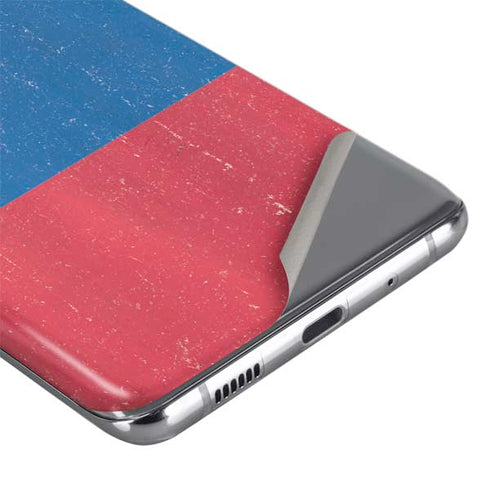Slovakia Flag Distressed Galaxy S20 Plus Skin